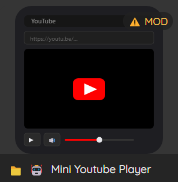 Mod card with the MOD badge